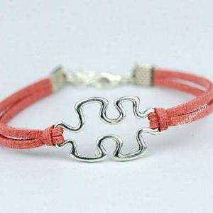Puzzle Charm Bracelet - Friendship Bracelet Autism..