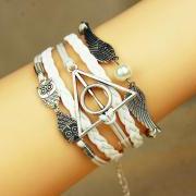 Owl, Angel wings and Deathly Hollow bracelet Owls bracelet Wings bracelet